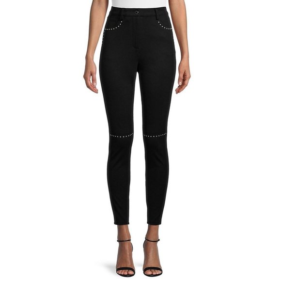 Karl Lagerfeld Paris Studded Ponte Skinny Pant Size 4 - Picture 1 of 12